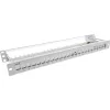 InLine Blank Patch Panel wysuwany 19 cali 24 porty 1U jasnoszary