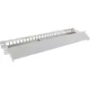 InLine Blank Patch Panel wysuwany 19 cali 24 porty 1U jasnoszary
