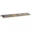 InLine 19-calowy patch panel Cat.6A 0.5U 24-portowy, z osłoną przeciwpyłową, szary