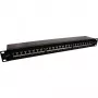 InLine Patch Panel 19 inch Cat.6A 24 Port 1U Czarny RAL 9005