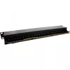 InLine Patch Panel 19 inch Cat.6A 24 Port 1U Czarny RAL 9005
