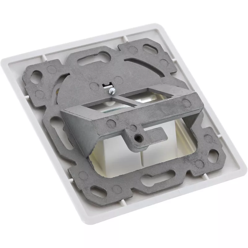 InLine Cat.6A puszka podtynkowa 2x RJ45 biała RAL9010