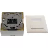 InLine Wall Plate Cat.6A natynkowa 2x RJ45 żeński RAL9010 biała