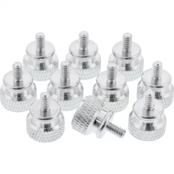 InLine śruby radełkowane do obudów, aluminium, srebrne, opak. 10 szt.