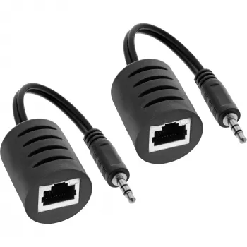InLine 3.5mm Audio over LAN / Ethernet / RJ45 kabel max. 50m kompletny zestaw