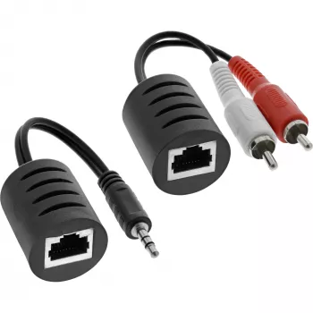 Zestaw InLine RCA Audio przez LAN / Ethernet / RJ45 maks. 50m – kompletny zestaw