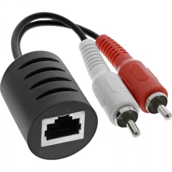Zestaw InLine RCA Audio przez LAN / Ethernet / RJ45 maks. 50m – kompletny zestaw