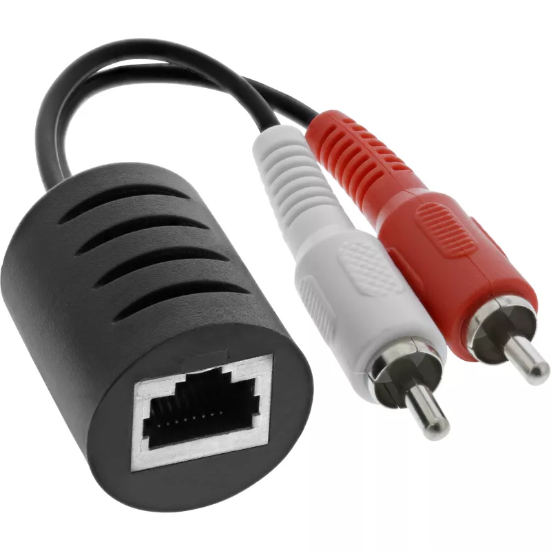 Zestaw InLine RCA Audio przez LAN / Ethernet / RJ45 maks. 50m – kompletny zestaw