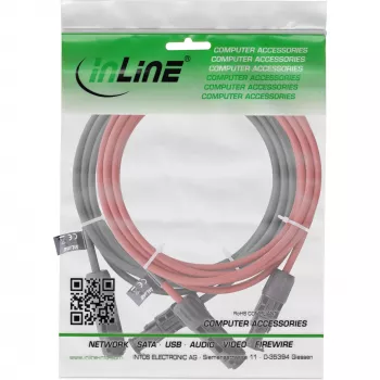 Kabel średniego napięcia InLine 95405 czerwono-czarny 1500V 1m