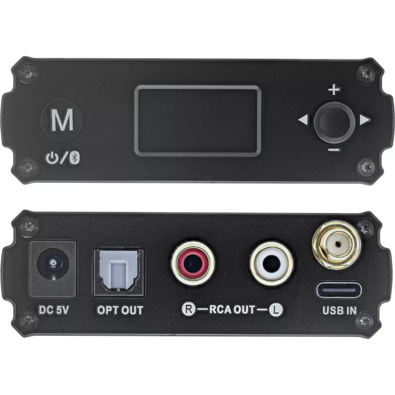 InLine Bluetooth 5.1 HiFi Receiver & USB DAC z LCD, zasięg 30 m