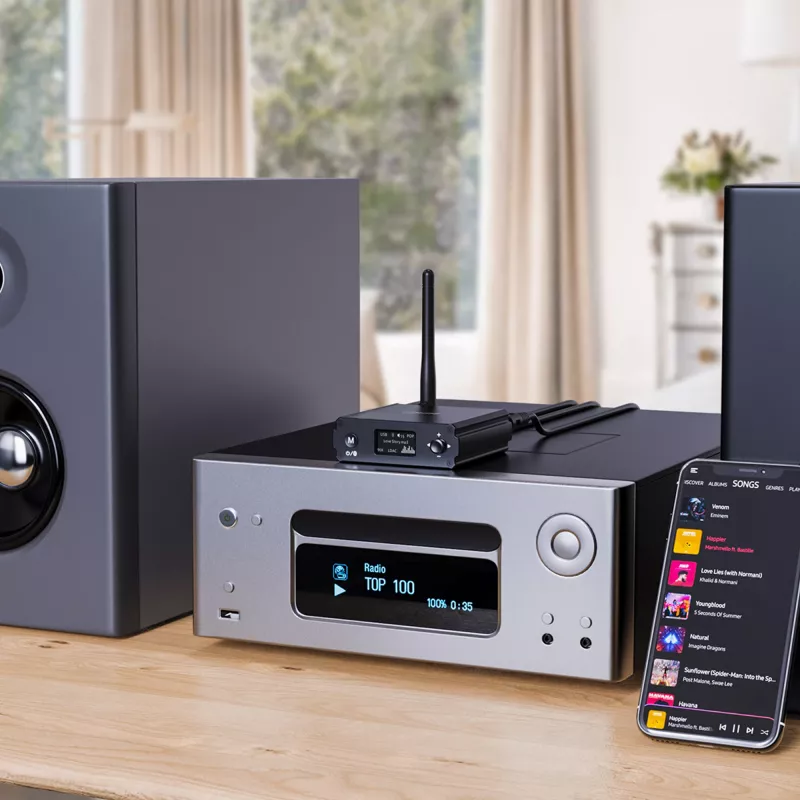 InLine Bluetooth 5.1 HiFi Receiver & USB DAC z LCD, zasięg 30 m