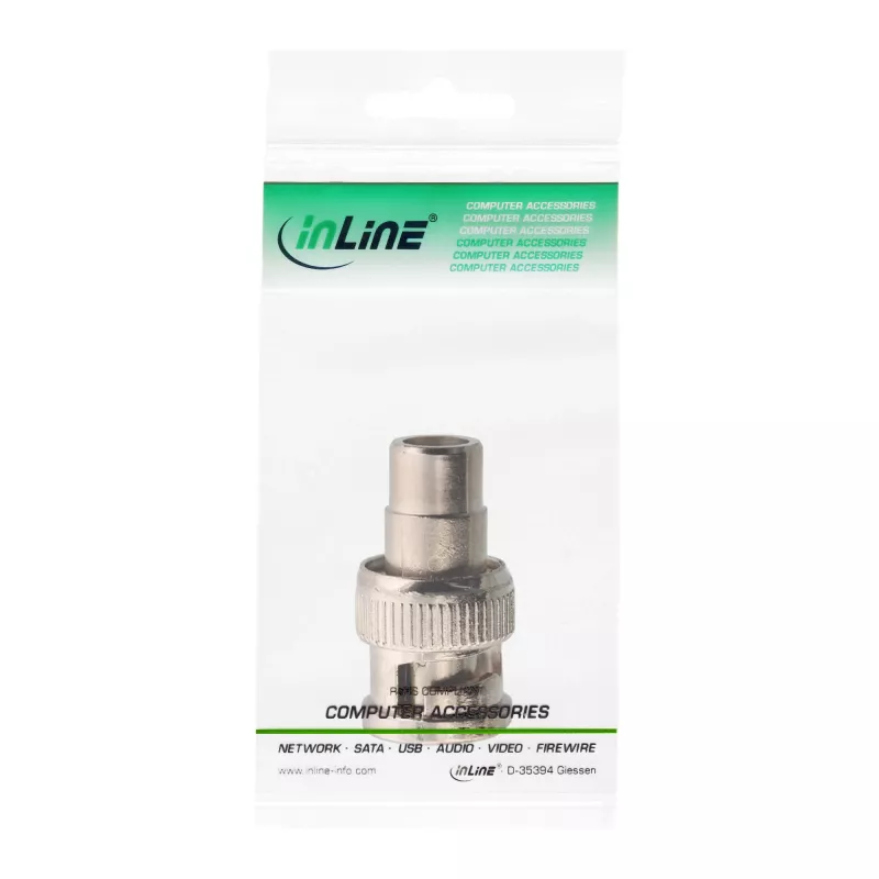 Adapter wideo InLine 99321 RCA żeński na BNC męski