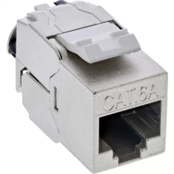 InLine 24-port Bulk Pack Keystone RJ45 Jack cienki SNAP-In Cat.6A z integrowaną opaską kablową (B-76202P)