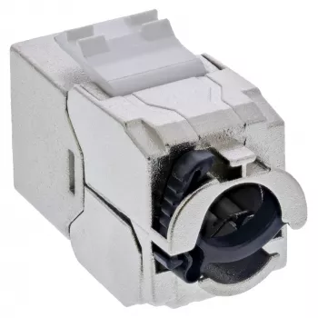 InLine 24-port Bulk Pack Keystone RJ45 Jack cienki SNAP-In Cat.6A z integrowaną opaską kablową (B-76202P)