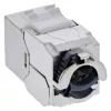 Moduł keystone InLine B-76202Q — płaski szary RJ-45, 14,5×31,8×19,4 mm
