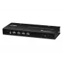 ATEN 2-portowy przełącznik KVMP USB 4K HDMI z obsługą dwóch wyświetlaczy (w komplecie kable)