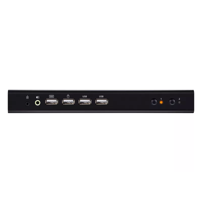 ATEN 2-portowy przełącznik KVMP USB 4K HDMI z obsługą dwóch wyświetlaczy (w komplecie kable)