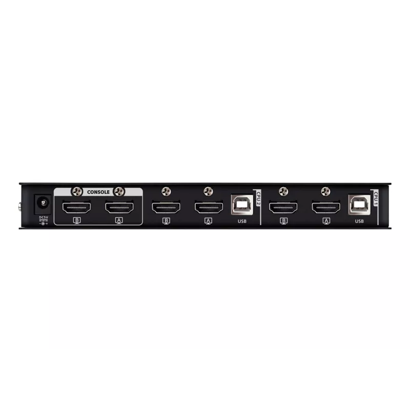 ATEN 2-portowy przełącznik KVMP USB 4K HDMI z obsługą dwóch wyświetlaczy (w komplecie kable)
