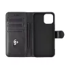 Etui z portfelem eSTUFF ES67110011-BULK do iPhone 17 Pro Max Czarne 3 kieszenie na karty