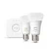 Zestaw startowy inteligentnego oświetlenia LED Philips Hue biały and Colour Ambience — 2× żarówki E27 11W, Bluetooth/Zigbee