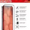 Displex Full Cover Szkło Hartowane na Ekran Apple iPhone 13 Pro Max 14 Plus Szkło Hartowane Odporne na Zarysowania