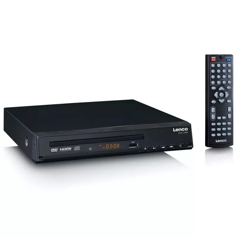 Odtwarzacz DVD Lenco DVD-120 Czarny NTSC PAL 20-20000 Hz 90 dB