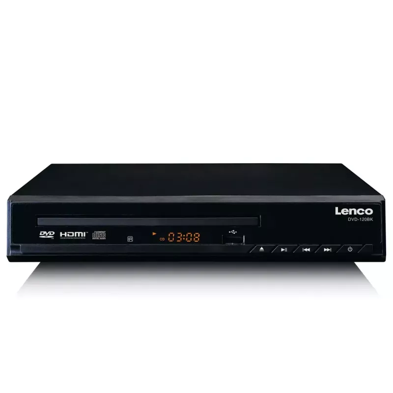 Odtwarzacz DVD Lenco DVD-120 Czarny NTSC PAL 20-20000 Hz 90 dB
