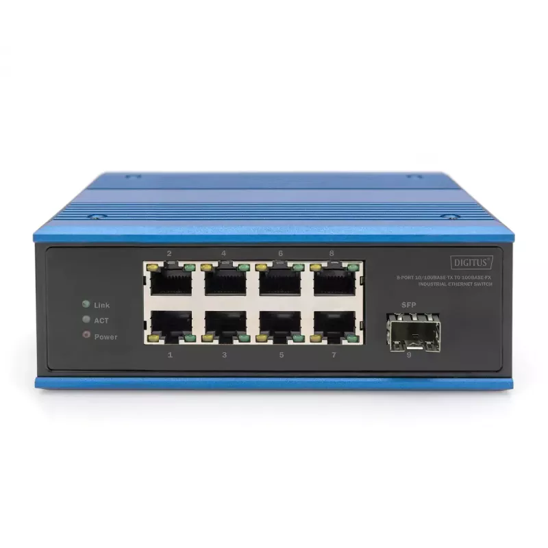 Niezarządzalny przełącznik Digitus DN-651132 8 portów Fast Ethernet 1 uplink SFP