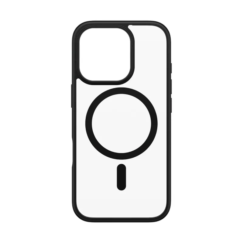 PanzerGlass® HardCase Transparent z czarną ramką MagSafe iPhone 16 Pro