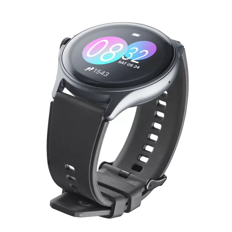 Cellularline ION PRO Round Bluetooth® smartwatch z aplikacją, 3,51 cm (1,38 cala), TFT, ekran dotykowy, 0,00064 GB, 98 g
