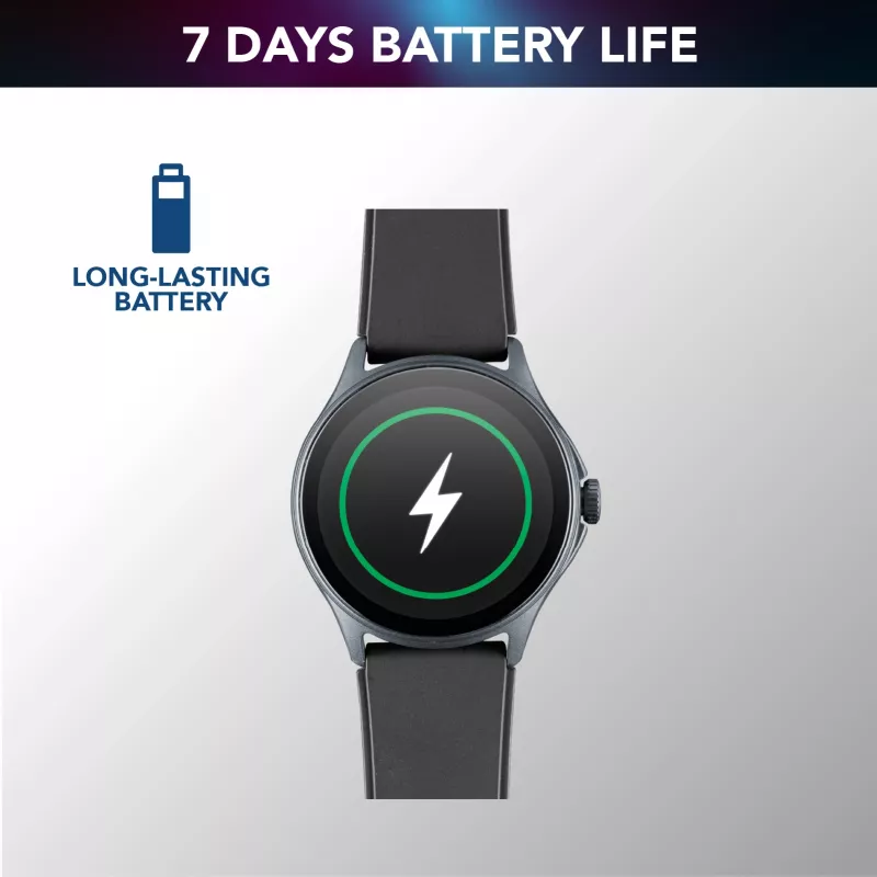 Cellularline ION PRO Round Bluetooth® smartwatch z aplikacją, 3,51 cm (1,38 cala), TFT, ekran dotykowy, 0,00064 GB, 98 g