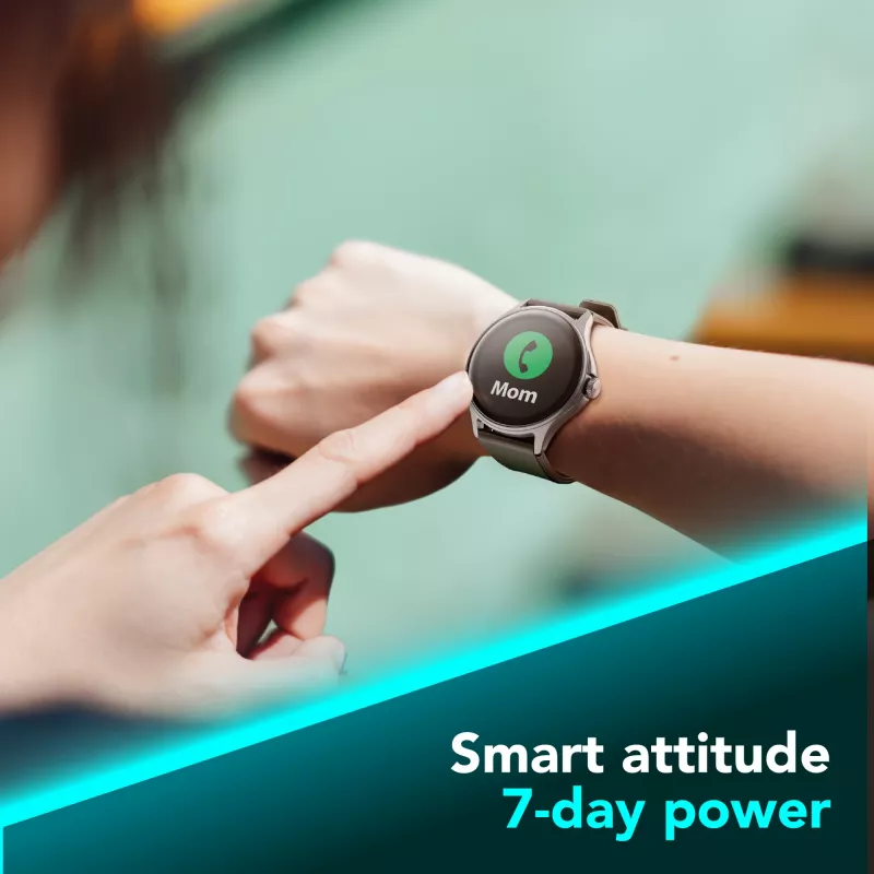 Cellularline ION PRO Round Bluetooth® smartwatch z aplikacją, 3,51 cm (1,38 cala), TFT, ekran dotykowy, 0,00064 GB, 98 g