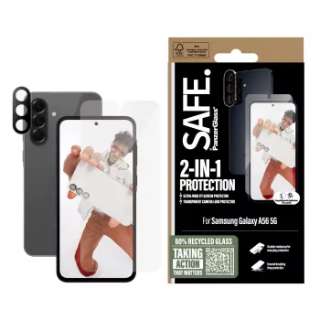 PanzerGlass SAFE. by ® 2-w-1 Zestaw Samsung Galaxy A56 5G Odporny na zarysowania i wstrząsy