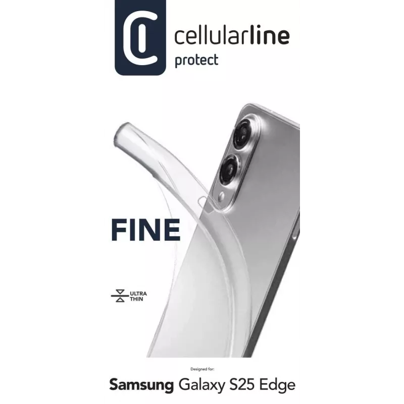Cellularline Fine - Galaxy S25 Edge, Cover, Samsung, Galaxy S25 Edge, 16.9 cm (6.66 inch), Transparent