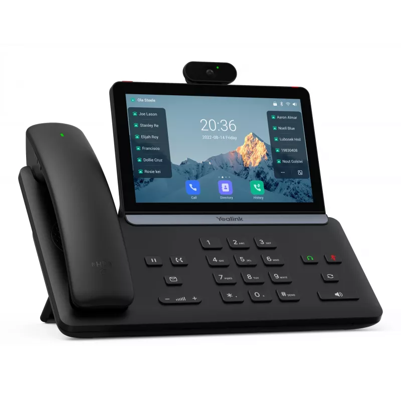 Telefon biurkowy IP Yealink SIP-T88V Pro — ekran dotykowy, dźwięk HD, SIP