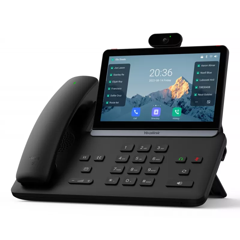Telefon biurkowy IP Yealink SIP-T88V Pro — ekran dotykowy, dźwięk HD, SIP