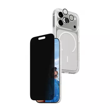 Etui prywatności PanzerGlass dla iPhone 17 Pro 3-w-1 — seria CARE, ochrona prywatności, zintegrowana osłona aparatu