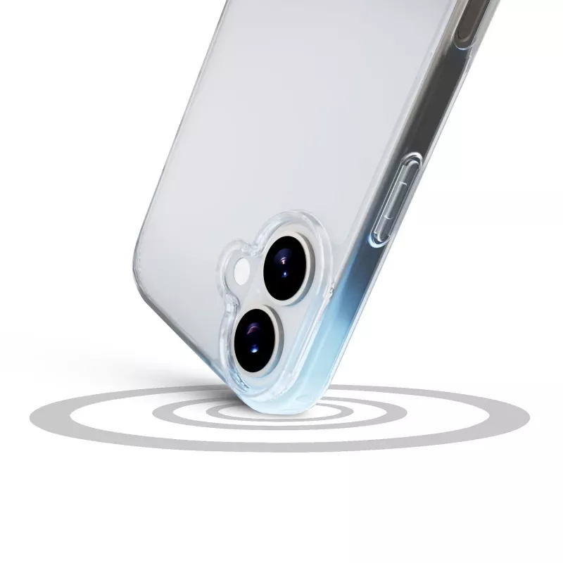 Cellularline Clear Protect - etui twarde do iPhone 17 z gumowymi krawędziami