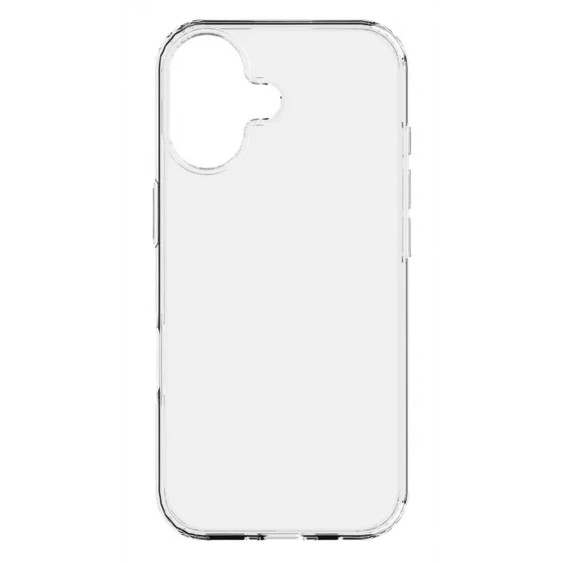 Cellularline Clear Protect - etui twarde do iPhone 17 z gumowymi krawędziami