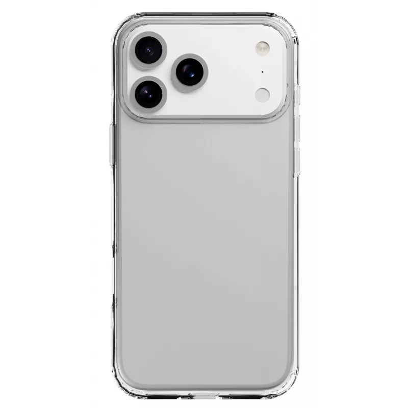Cellularline Clear Protect - twarde etui iPhone 17 Pro z gumowanymi krawędziami