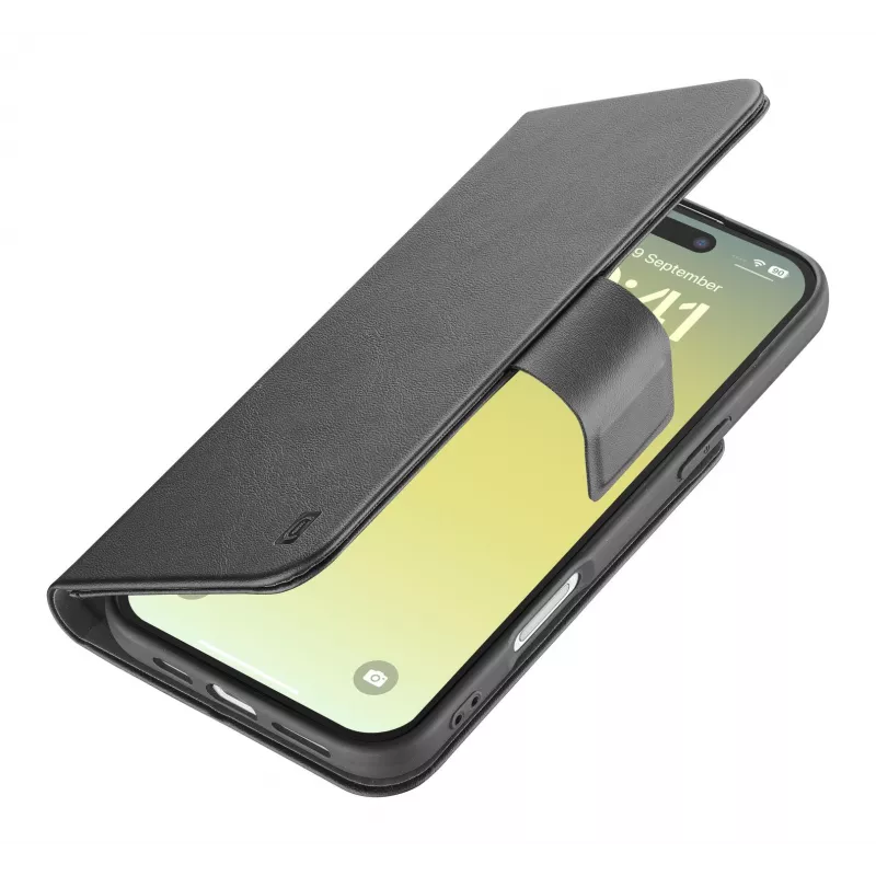 Cellularline Book Agenda - iPhone Air Etui książkowe ze skórą ekologiczną z zamknięciem magnetycznym