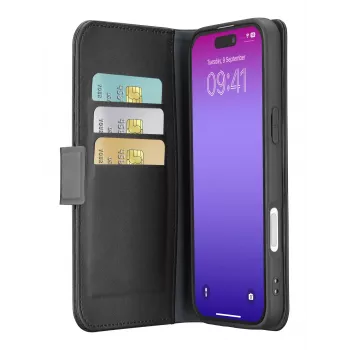 Cellularline Book Agenda - etui z efektem skóry dla iPhone 17 Pro z magnetycznym zapięciem
