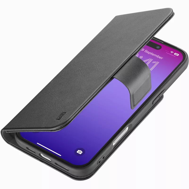 Cellularline Book Agenda - etui z efektem skóry dla iPhone 17 Pro z magnetycznym zapięciem