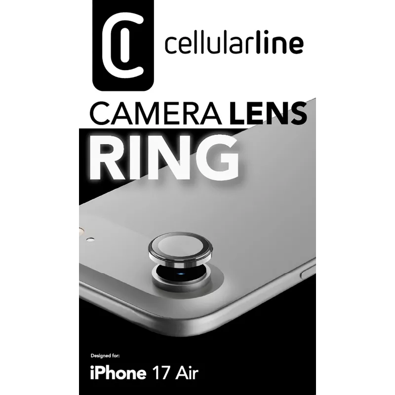 Cellularline Camera Lens Ring - iPhone Air Szkło hartowane do ochrony aparatu