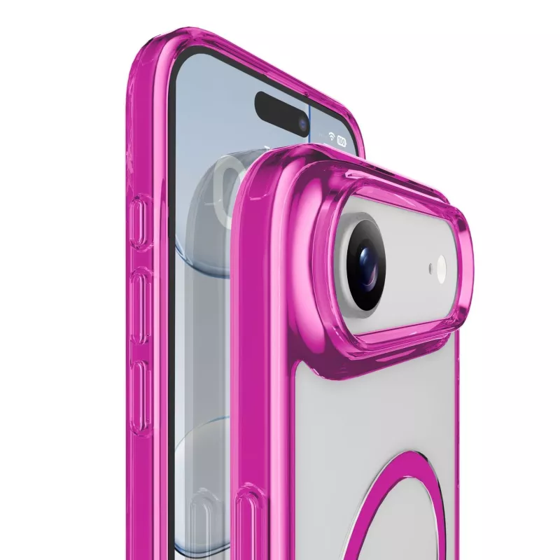 Cellularline Iconic Mag - przezroczyste etui iPhone Air z kolorowymi krawędziami, kompatybilne z ekosystemem MagSafe