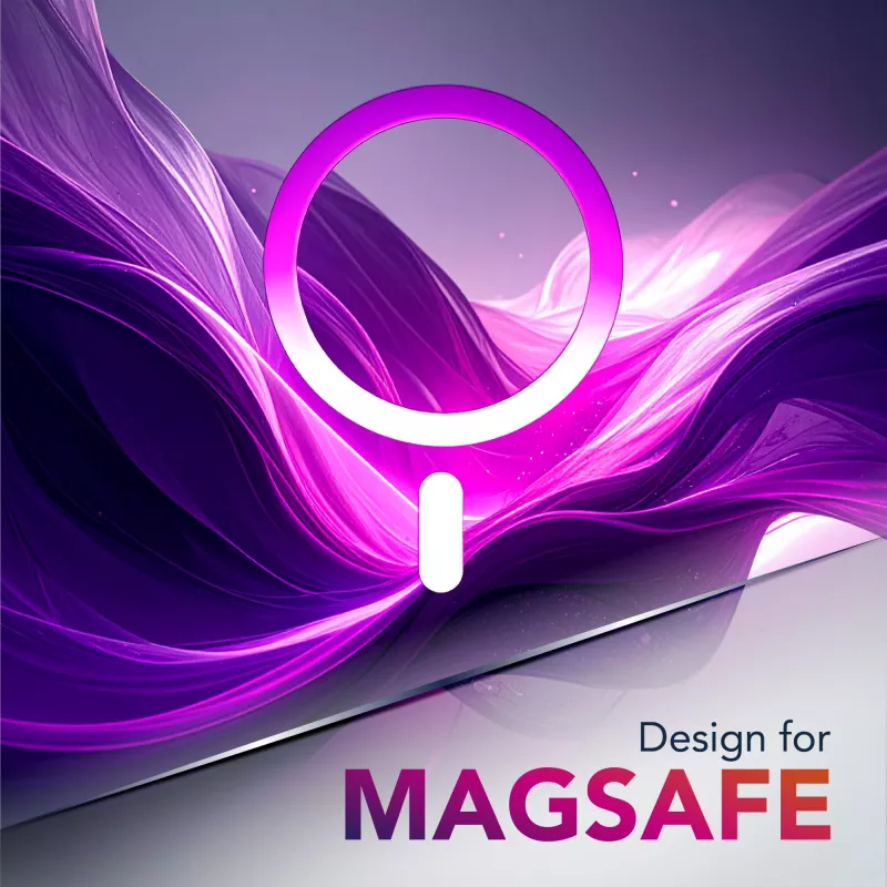 Cellularline Iconic Mag - przezroczyste etui iPhone Air z kolorowymi krawędziami, kompatybilne z ekosystemem MagSafe