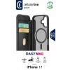Cellularline Daily Mag - iPhone 17 etui książkowe z półprzezroczystym twardym tyłem kompatybilne z ekosystemem Magsafe®