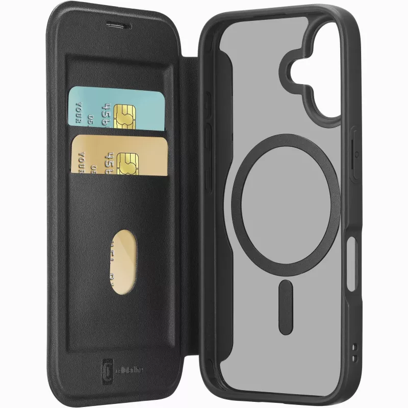 Cellularline Daily Mag - iPhone 17 etui książkowe z półprzezroczystym twardym tyłem kompatybilne z ekosystemem Magsafe®