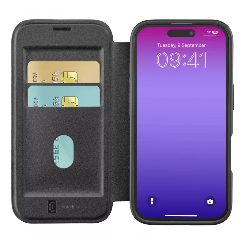 Cellularline Daily Mag - iPhone 17 Pro Book cover with semi-transparent hard back Kompatybilny with Magsafe® ecosystem