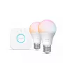 Philips Hue biały and colour ambience Essential starter kit: 2 E27 smart bulbs (806 lm)